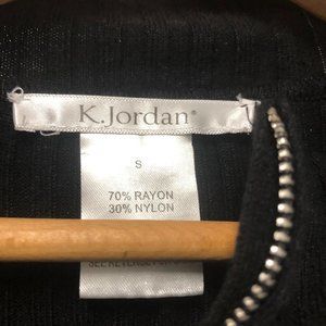 Black Knit Colder Shoulder Dress